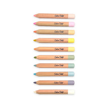 Load image into Gallery viewer, Set of colorful makeup pencils with 'Cotton & Twine' branding on a white background