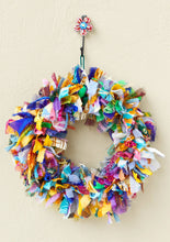 Load image into Gallery viewer, Recycled Sari Wreath by Namaste