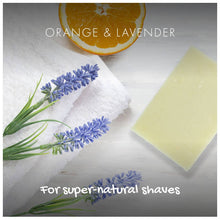 Load image into Gallery viewer, Orange & Lavender Shaving Bar by Friendly Soap