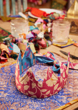 Load image into Gallery viewer, Recycled Sari Party Hat / Crown by Namaste