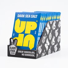 Load image into Gallery viewer, UP-UP Chocolate - Sea Salt Dark Chocolate Bar