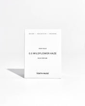 Load image into Gallery viewer, Tenth Muse Wildflower Haze solid perfume packaging on a white background