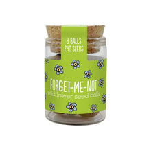 Load image into Gallery viewer, Jar of wildflower seed balls with a green label on a white background