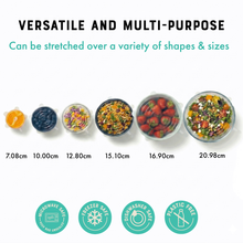 Load image into Gallery viewer, Set of containers with food items and size measurements, emphasizing versatility and multi-purpose use.