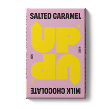 Load image into Gallery viewer, UP-UP Chocolate - Salted Caramel Milk Chocolate Bar