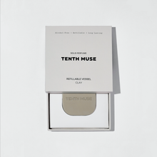 Load image into Gallery viewer, Tenth Muse solid perfume packaging on a light gray background