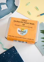 Load image into Gallery viewer, Citrus Mini "On The Go" Travel Wash Gift Set by The Natural Spa Cosmetics
