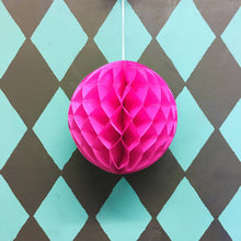 Load image into Gallery viewer, Paper Ball Decoration - Cerise Pink