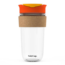 Load image into Gallery viewer, 18oz Cork Glass Travel Mug by SoleCup