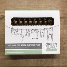Load image into Gallery viewer, Stainless Steel Clothes Pegs by Green Island
