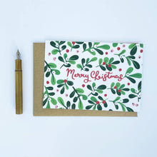 Load image into Gallery viewer, Mistletoe - Merry Christmas Card by Lomond Paper Co.