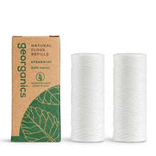 Load image into Gallery viewer, Georganics natural floss refills with packaging on a white background