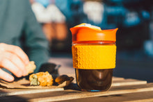 Load image into Gallery viewer, 12oz Silicone Glass Travel Mug by SoleCup