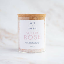 Load image into Gallery viewer, Sultry Rose - Rose & Black Pepper Bath Salts by Salt & Steam