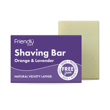 Load image into Gallery viewer, Orange & Lavender Shaving Bar by Friendly Soap