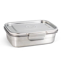 Load image into Gallery viewer, Stainless steel lunch box with lid on a white background