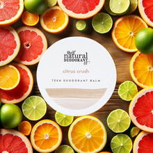 Load image into Gallery viewer, Teen Citrus Crush Deodorant Balm by The Natural Deodorant Co.