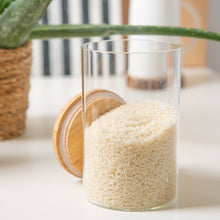 Load image into Gallery viewer, 1 L - Glass Storage Jar with Wooden Lid