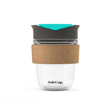 Load image into Gallery viewer, 12oz Cork Glass Travel Mug by SoleCup
