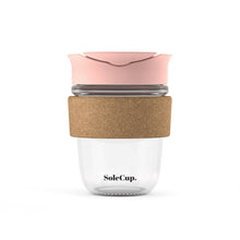 Load image into Gallery viewer, 12oz Cork Glass Travel Mug by SoleCup
