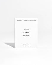 Load image into Gallery viewer, Tenth Muse 0.3 Mojo solid perfume packaging on a white background
