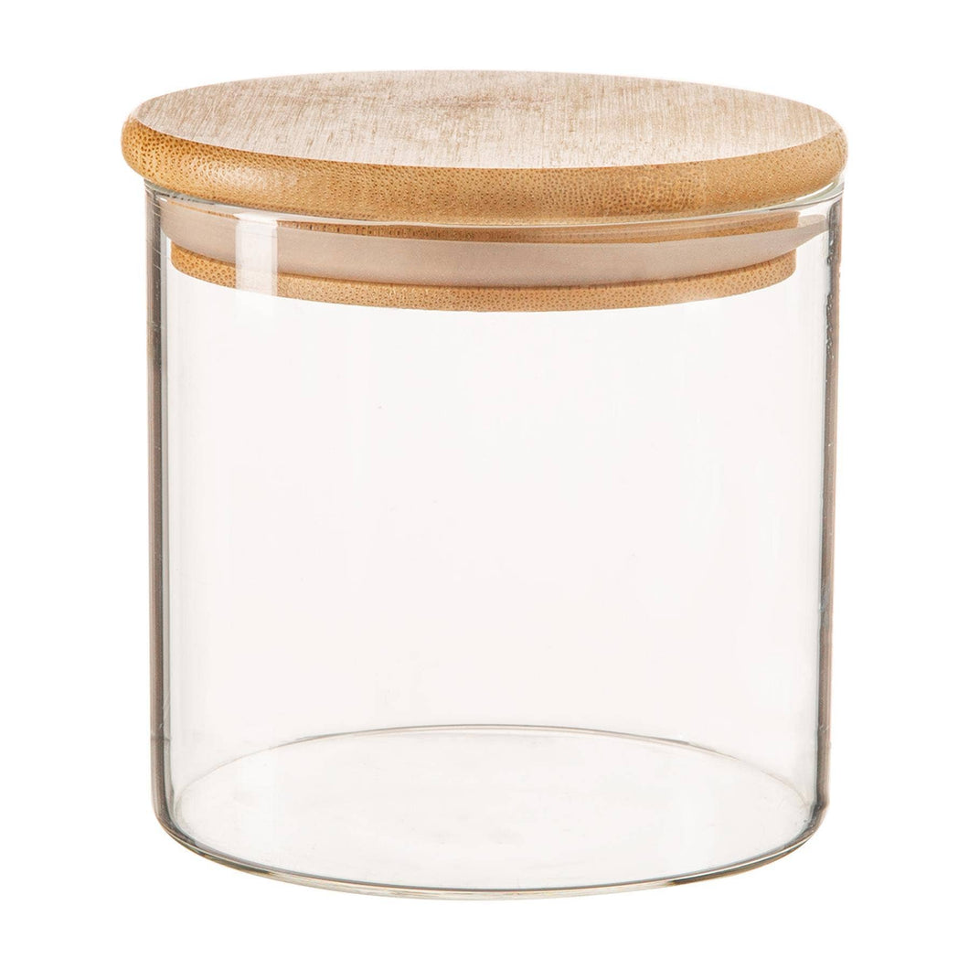 550ml - Glass Storage Jar with Wooden Lid
