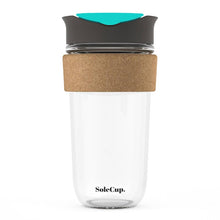 Load image into Gallery viewer, 18oz Cork Glass Travel Mug by SoleCup
