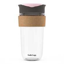 Load image into Gallery viewer, 18oz Cork Glass Travel Mug by SoleCup
