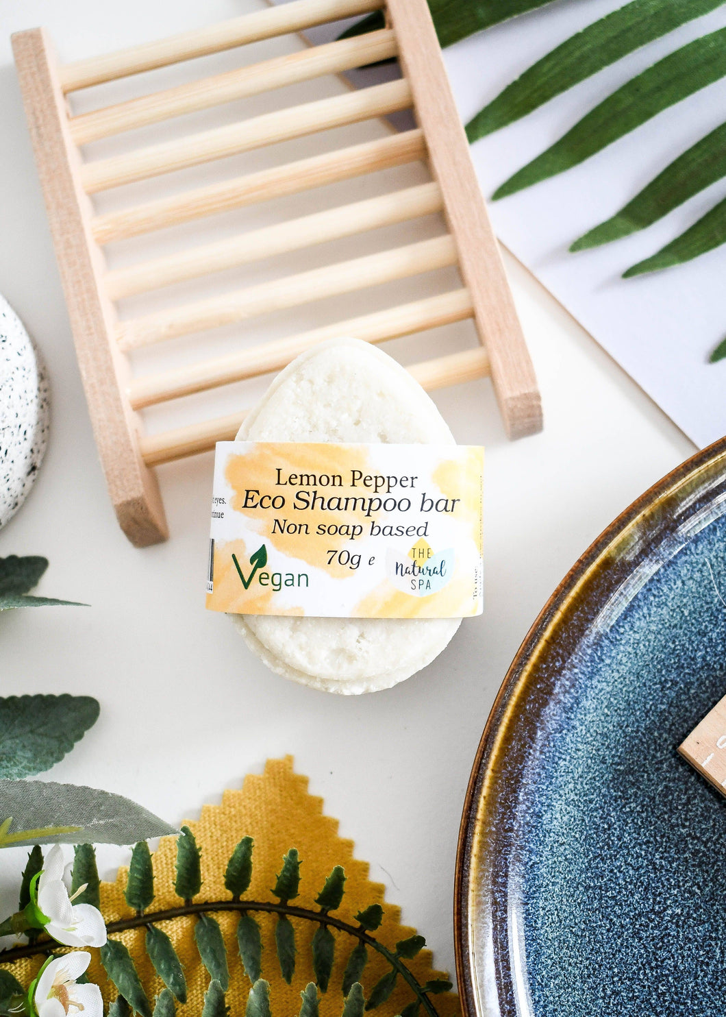 Lemon Pepper Shampoo Bar by The Natural Spa Cosmetics