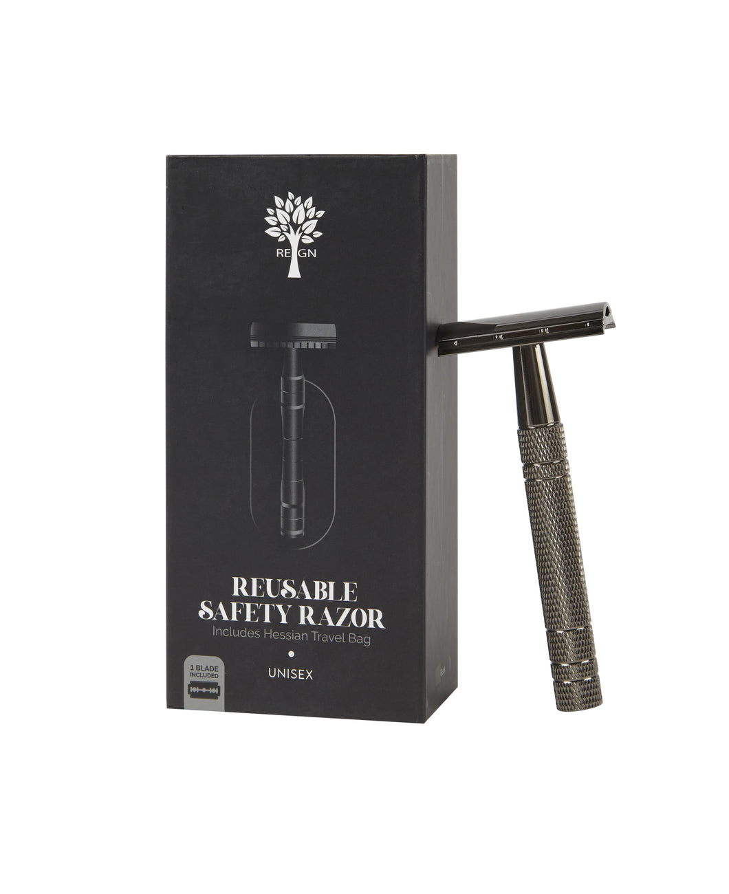 Black Reusable Safety Razor