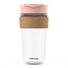 Load image into Gallery viewer, 18oz Cork Glass Travel Mug by SoleCup
