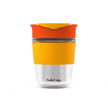 Load image into Gallery viewer, 12oz Tea Infuser Glass Travel Mug by SoleCup
