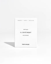 Load image into Gallery viewer, Tenth Muse '0.1 Date Night' solid perfume packaging on a white background
