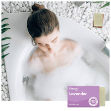 Load image into Gallery viewer, Lavender Soap Bar by Friendly Soap

