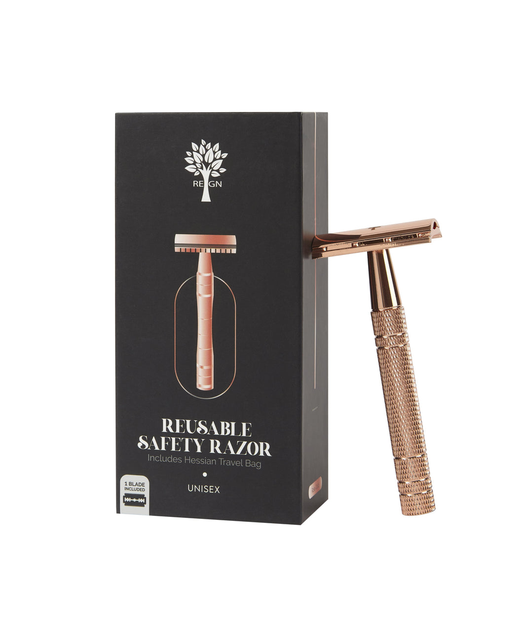 Rose Gold Reusable Safety Razor