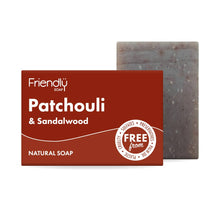 Load image into Gallery viewer, Patchouli &amp; Sandalwood Soap Bar by Friendly Soap
