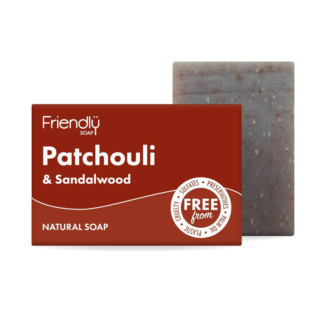 Patchouli & Sandalwood Soap Bar by Friendly Soap