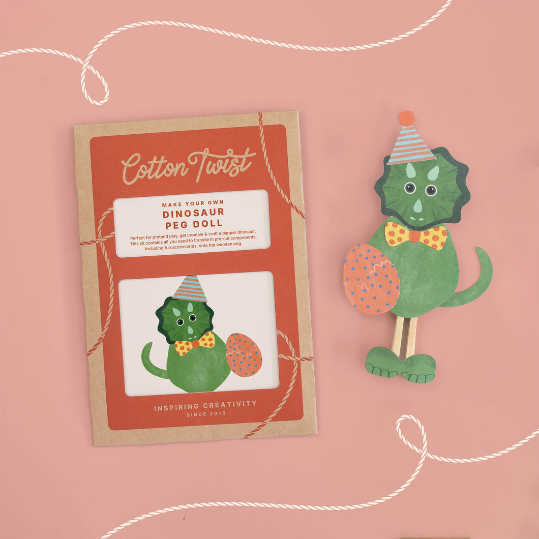 Make Your Own Dinosaur Peg Doll by Cotton Twist