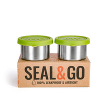 Load image into Gallery viewer, Seal &amp; Go Steel Snack Pots by Elephant Box
