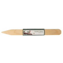 Load image into Gallery viewer, Wooden garden labels with a packaging label on a white background
