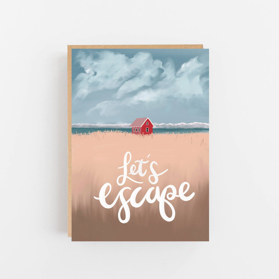 Let's Escape card by Lomond Paper Co.