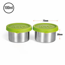 Load image into Gallery viewer, Seal &amp; Go Steel Snack Pots by Elephant Box
