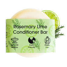 Load image into Gallery viewer, Rosemary Lime Conditioner Bar with packaging on a white background
