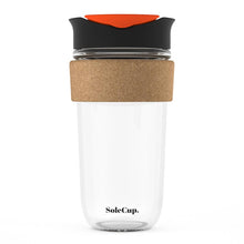 Load image into Gallery viewer, 18oz Cork Glass Travel Mug by SoleCup
