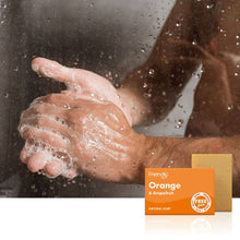Load image into Gallery viewer, Orange &amp; Grapefruit Soap Bar by Friendly Soap
