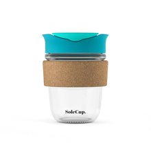 Load image into Gallery viewer, 12oz Cork Glass Travel Mug by SoleCup
