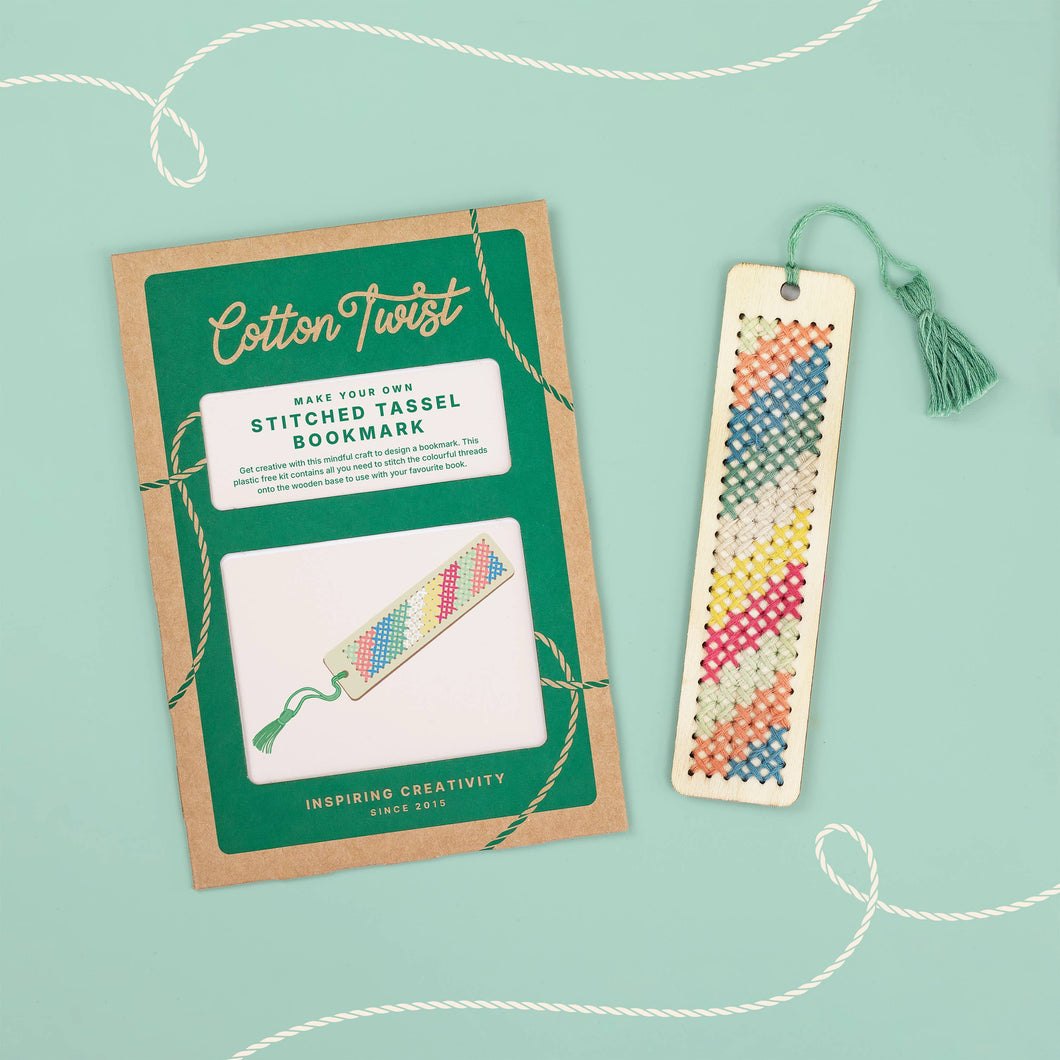 Make Your Own Stitched Tassel Bookmark by Cotton Twist
