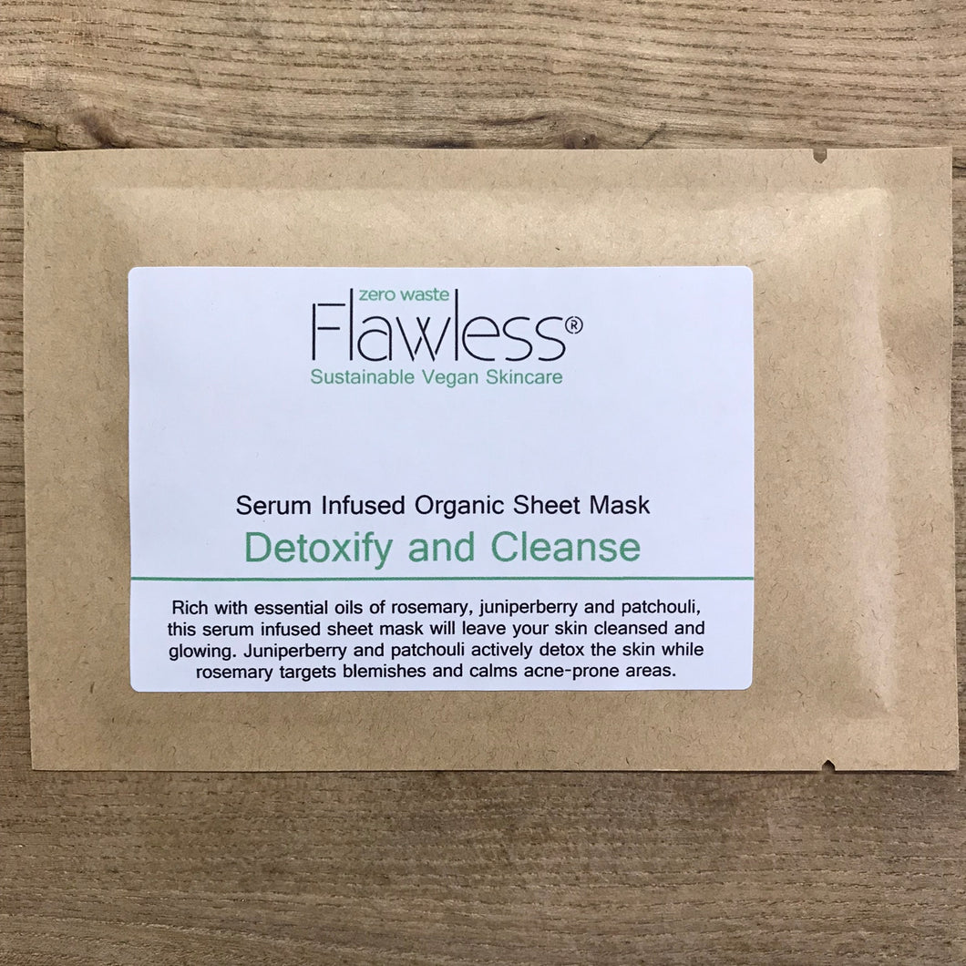 Flawless Detoxify & Cleanse Organic Cotton Sheet Mask