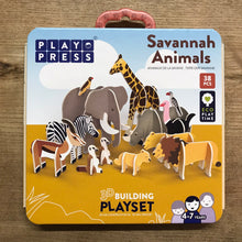 Load image into Gallery viewer, PlayPress Savannah Animals Playset
