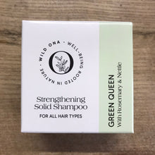 Load image into Gallery viewer, Wild Ona Green Queen Strengthening Solid Shampoo Bar
